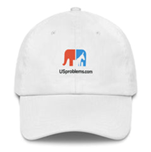 USproblems Classic logo design with red and blue color scheme for civical impact